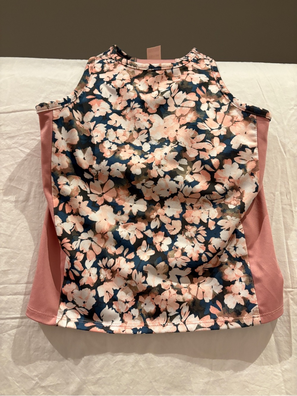 OshKosh B'gosh Pink & Navy Floral Sleeveless Tank